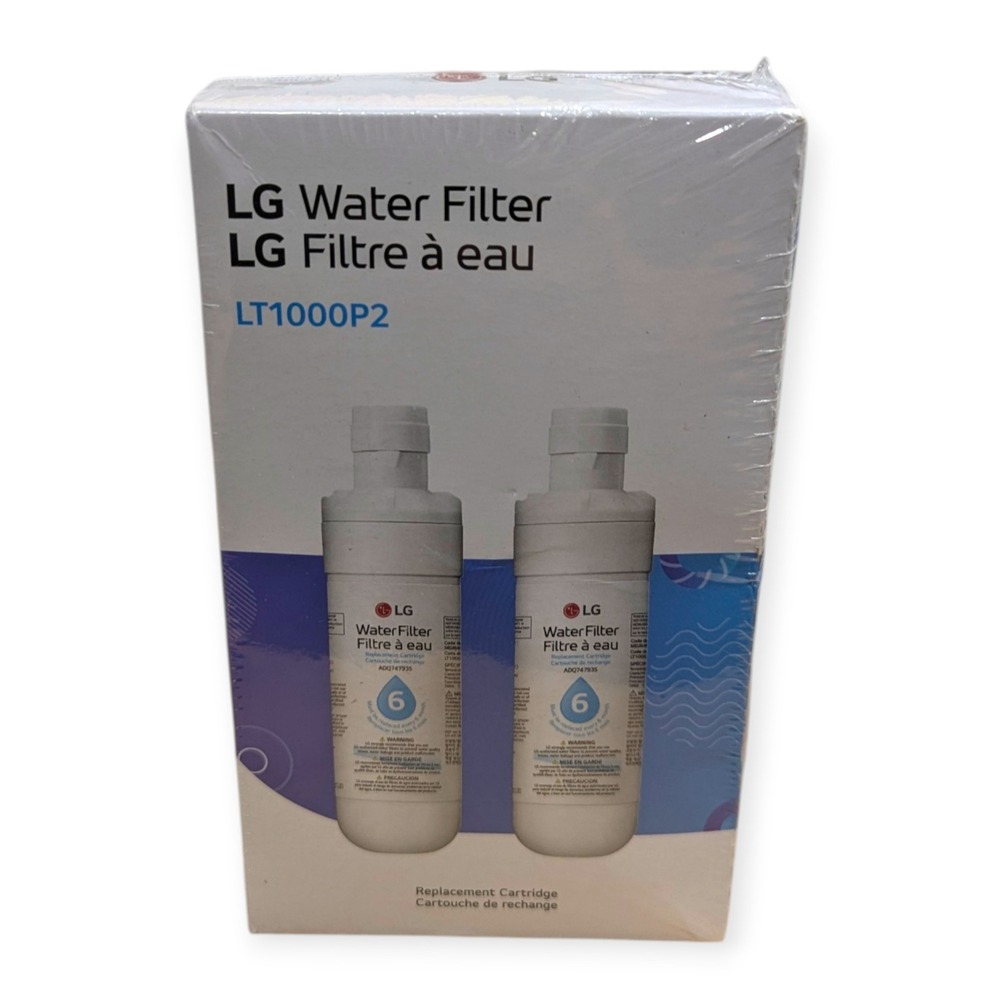 LG LT1000P2 Refrigerator Water Filter 2-Pack Genuine Replacement ADQ747935